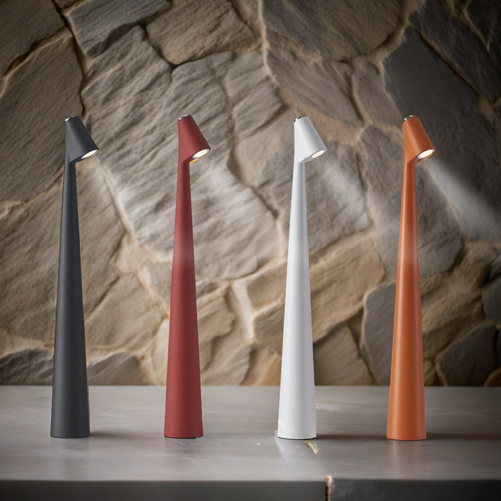 Lámpara de Mesa Inalámbrica Recargable con Diseño Cónico