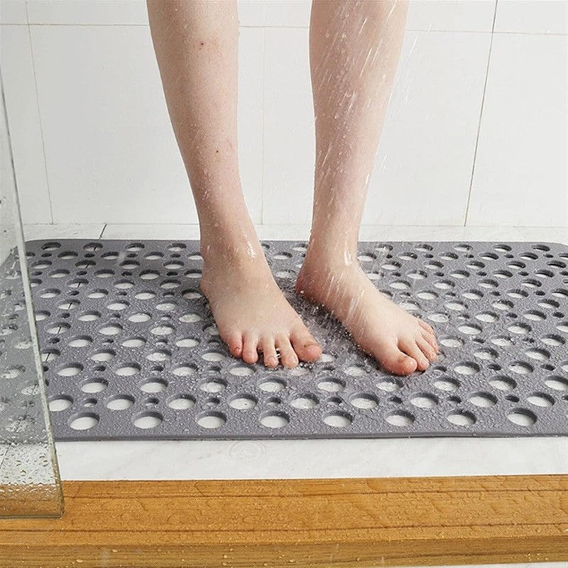 Alfombra antideslizante para ducha - Perforada con ventosas