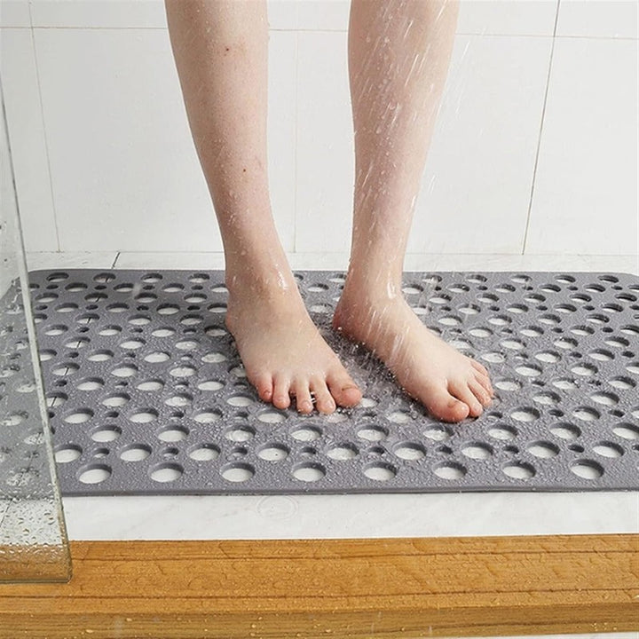 Alfombra antideslizante para ducha - Perforada con ventosas