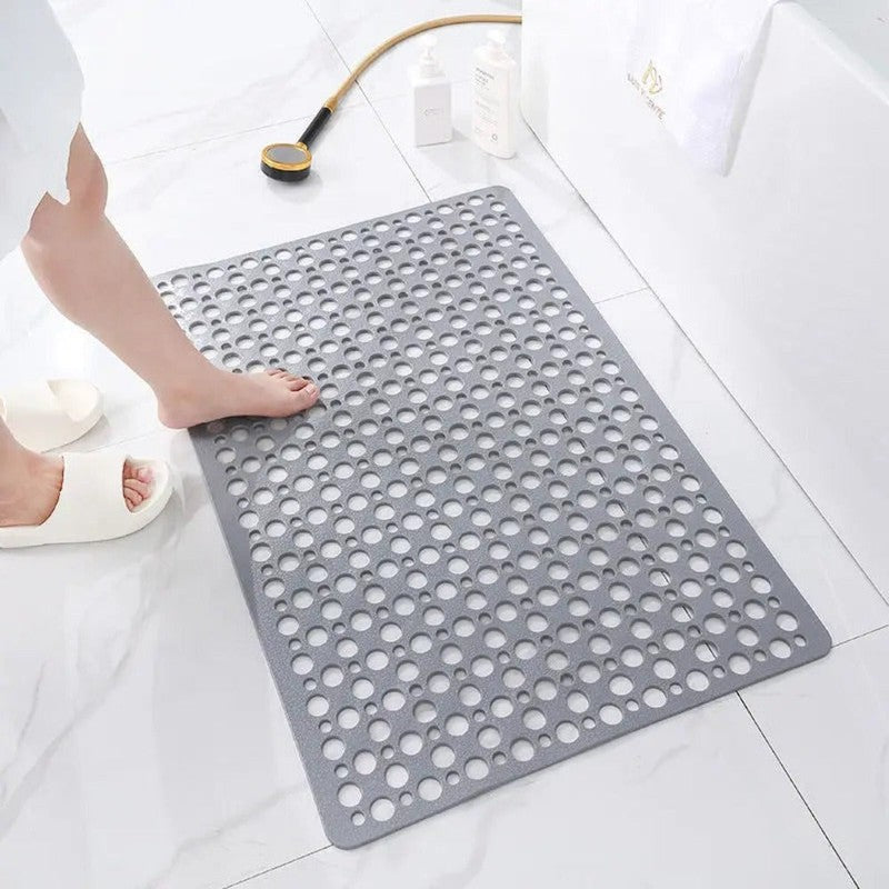 Alfombra antideslizante para ducha - Perforada con ventosas