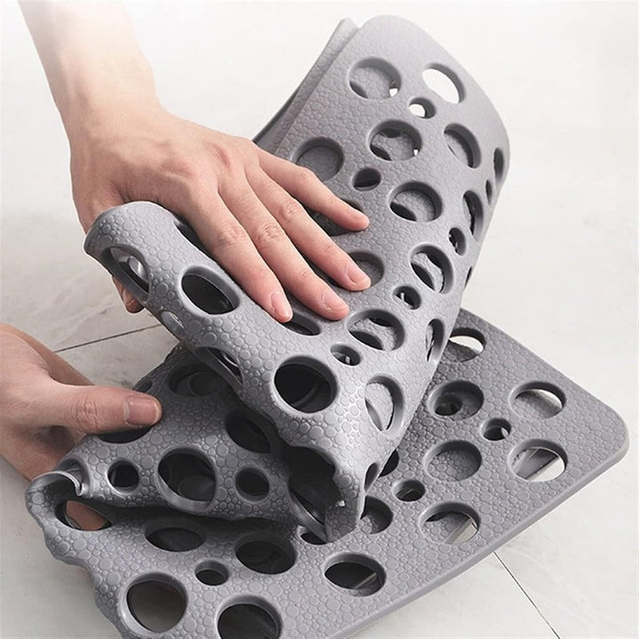 Alfombra antideslizante para ducha - Perforada con ventosas