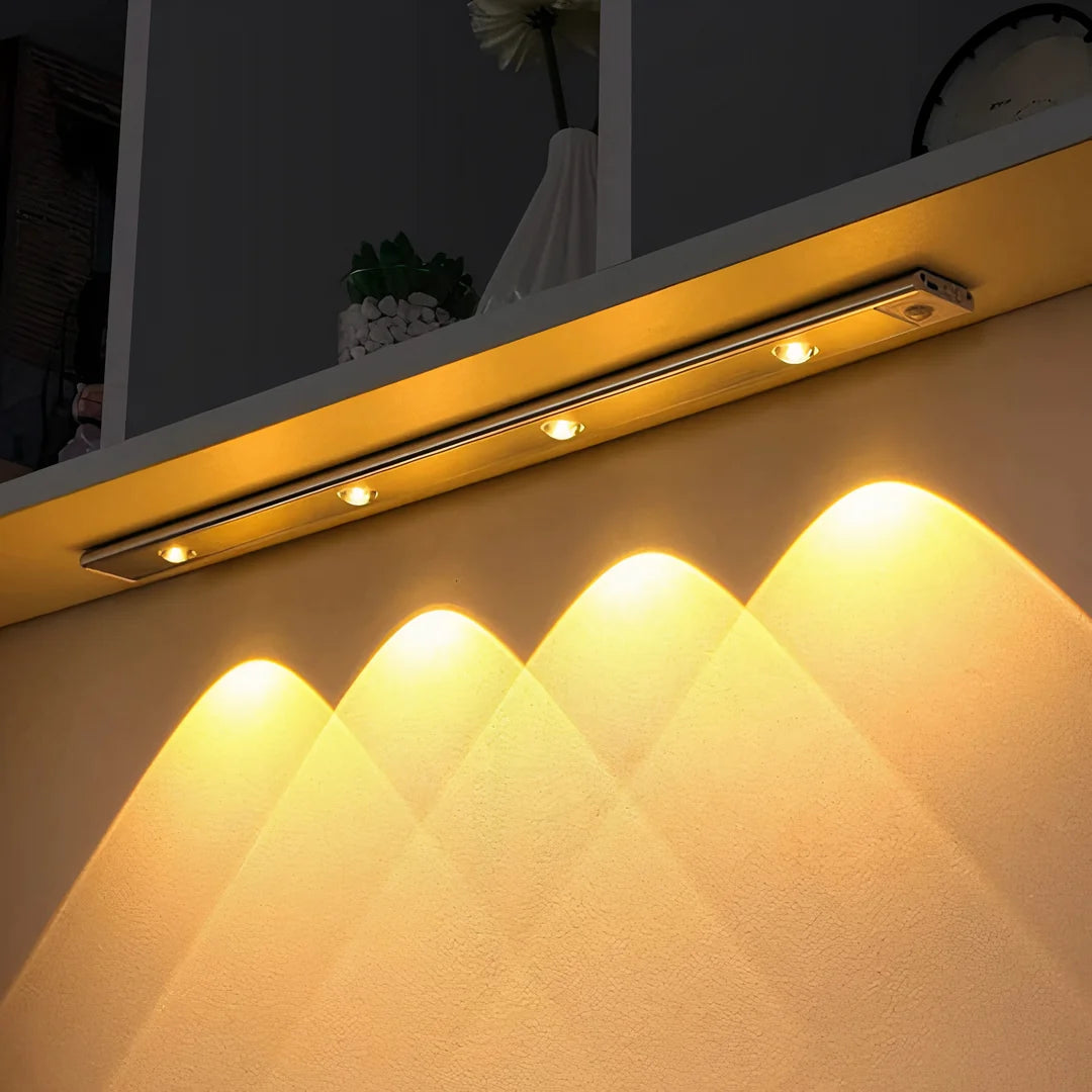 Barra de Luz Recargable con Sensor de Movimiento y Soporte Magnético
