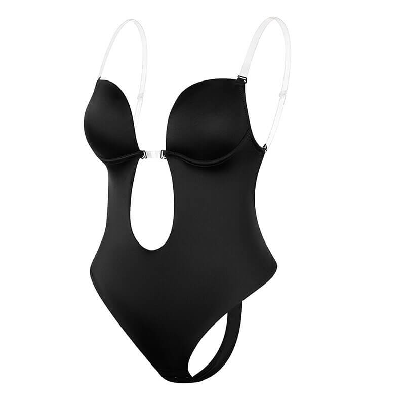 Body Moldeador para Mujer con Espalda Descubierta, Escote Profundo y Tanga