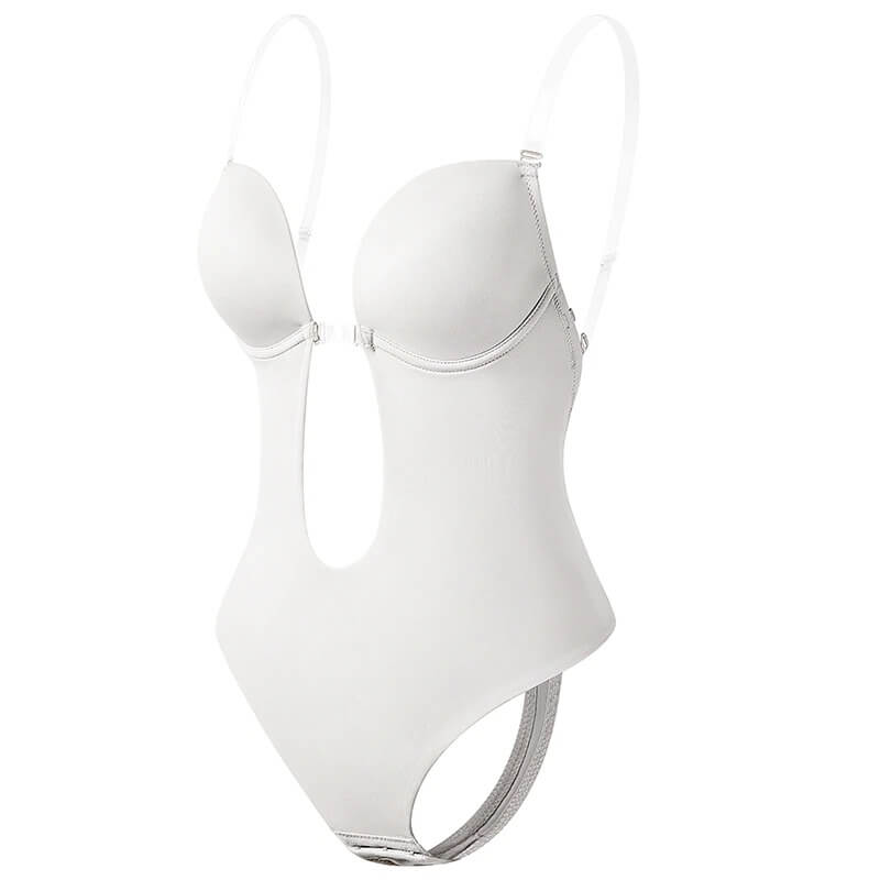 Body Moldeador para Mujer con Espalda Descubierta, Escote Profundo y Tanga