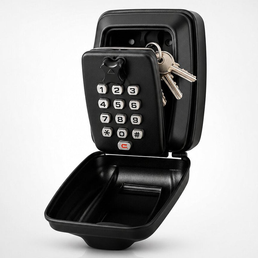 Caja de Seguridad para Llaves con Teclado de Combinación y Montaje en Pared