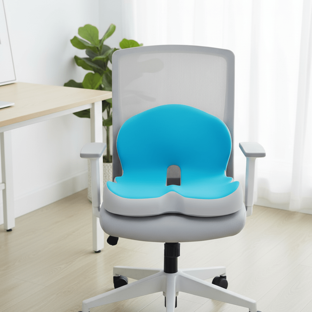 Cojín para Asiento con Laterales Contorneados y Abertura Trasera