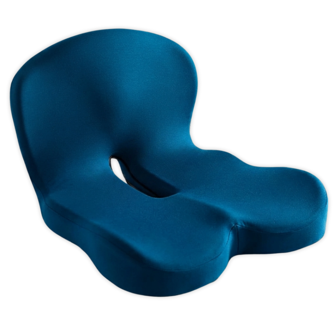 Cojín para Asiento con Laterales Contorneados y Abertura Trasera