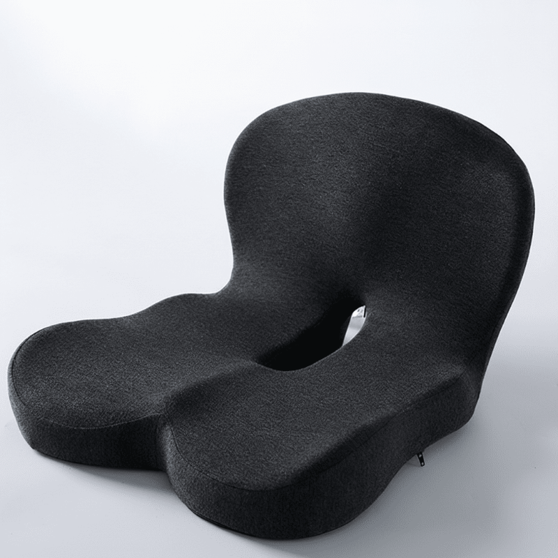 Cojín para Asiento con Laterales Contorneados y Abertura Trasera