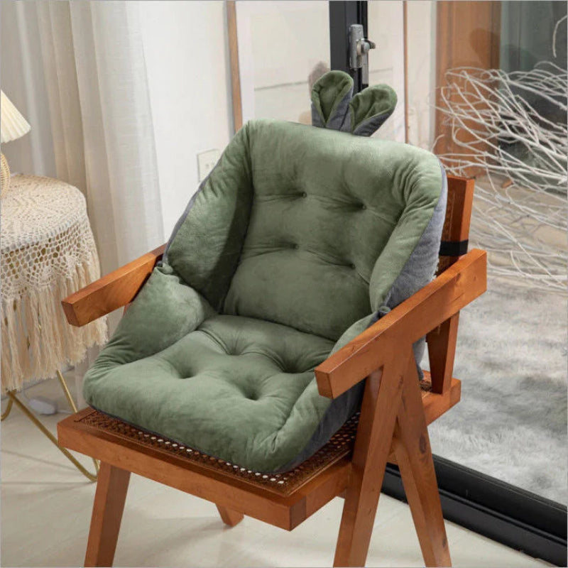 Cojín para Silla con Respaldo Integrado y Lazos de Sujeción