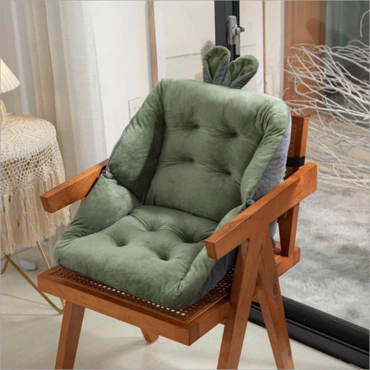 Cojín para Silla con Respaldo Integrado y Lazos de Sujeción