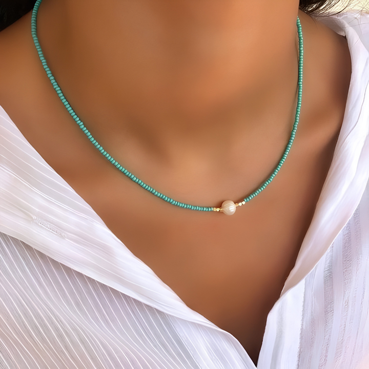 Collar Gargantilla de Cuentas para Mujer