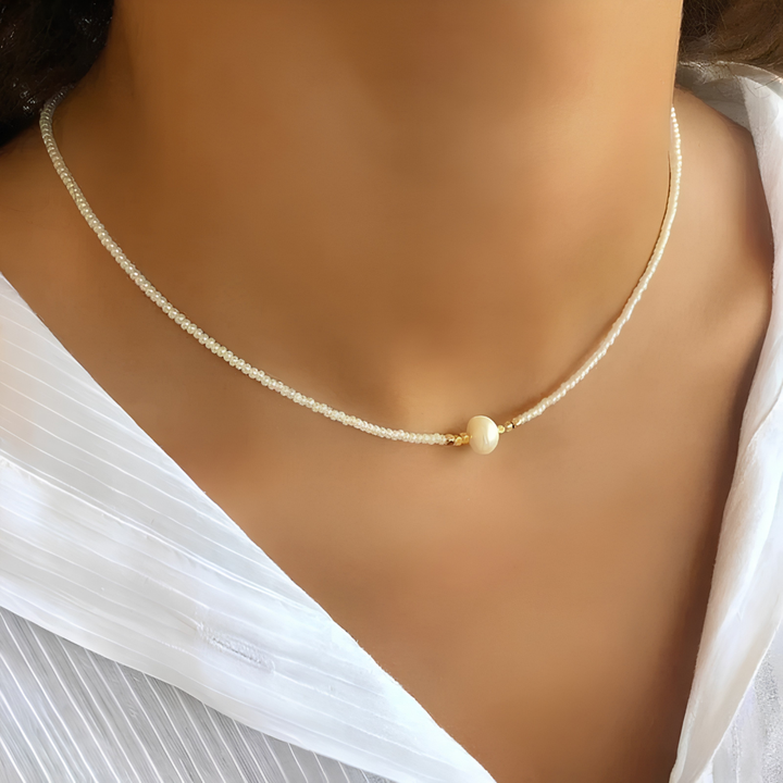 Collar Gargantilla de Cuentas para Mujer