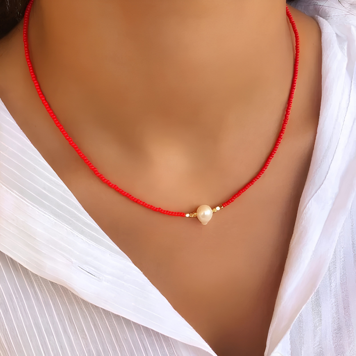 Collar Gargantilla de Cuentas para Mujer
