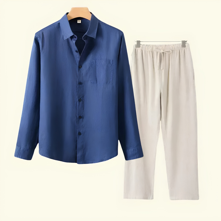 Conjunto para Hombre con Pantalón y Camisa de Manga Larga