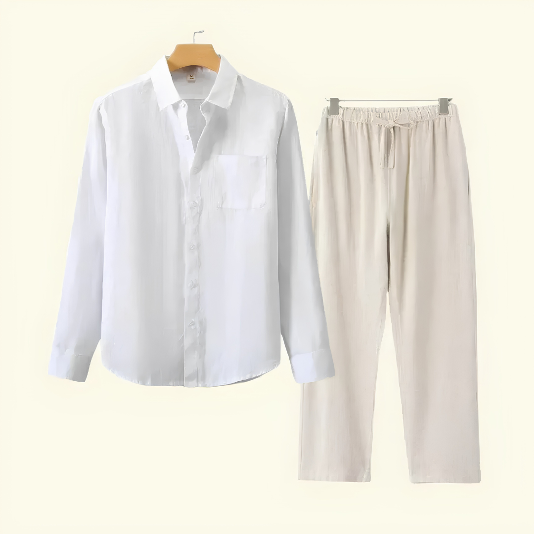 Conjunto para Hombre con Pantalón y Camisa de Manga Larga