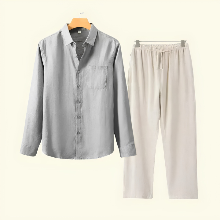 Conjunto para Hombre con Pantalón y Camisa de Manga Larga