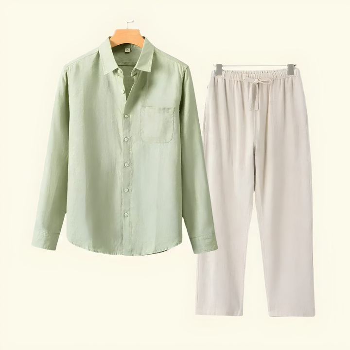 Conjunto para Hombre con Pantalón y Camisa de Manga Larga