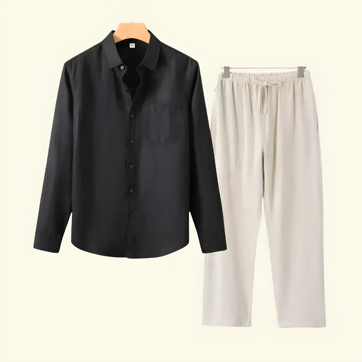 Conjunto para Hombre con Pantalón y Camisa de Manga Larga