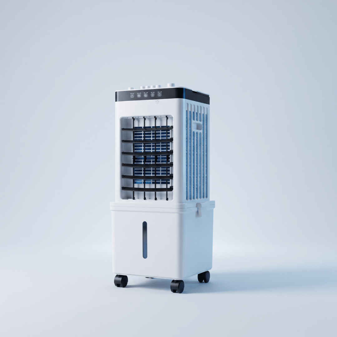 Enfriador de Aire Evaporativo Portátil con Ruedas
