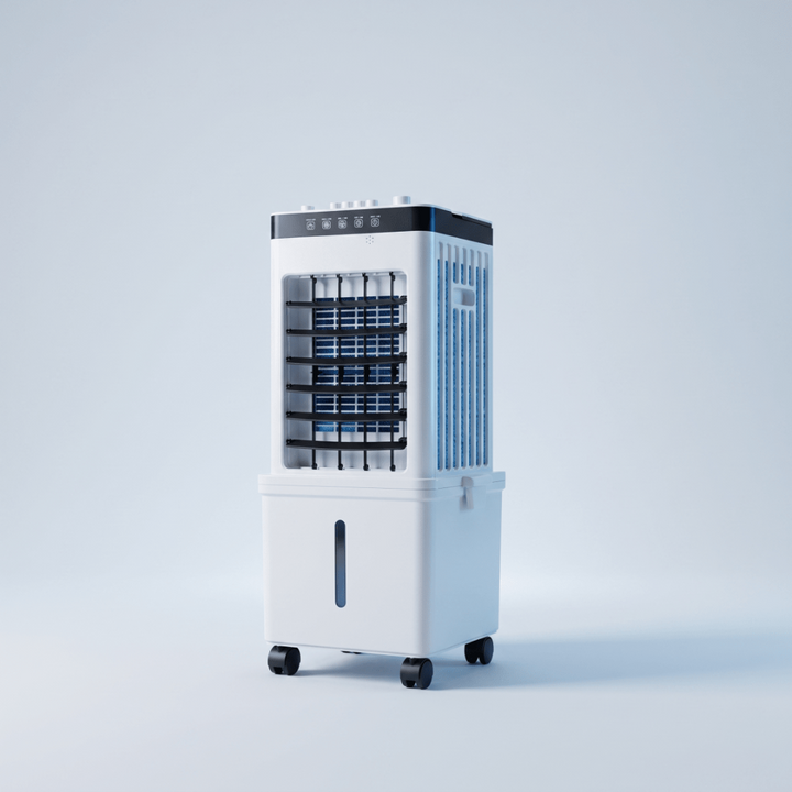 Enfriador de Aire Evaporativo Portátil con Ruedas