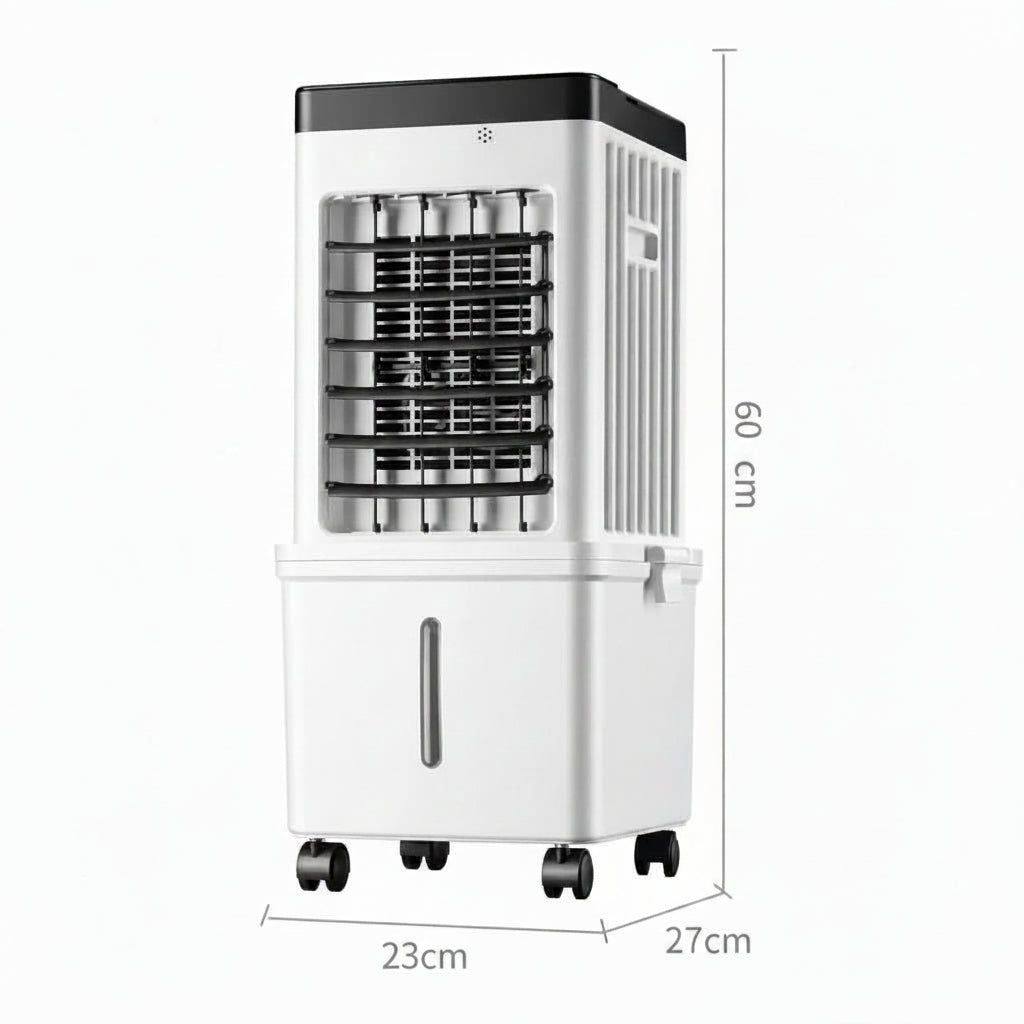 Enfriador de Aire Evaporativo Portátil con Ruedas