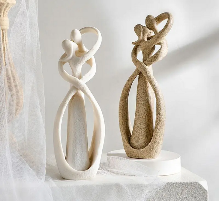 Escultura Abstracta de Figuras Humanas para Mesa
