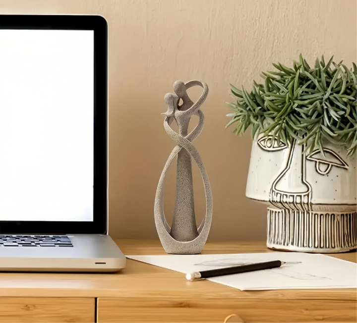 Escultura Abstracta de Figuras Humanas para Mesa