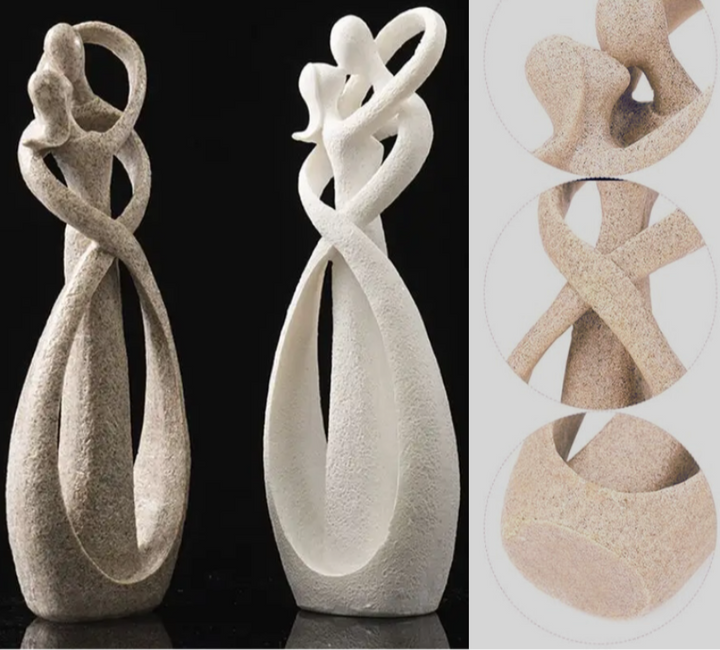 Escultura Abstracta de Figuras Humanas para Mesa