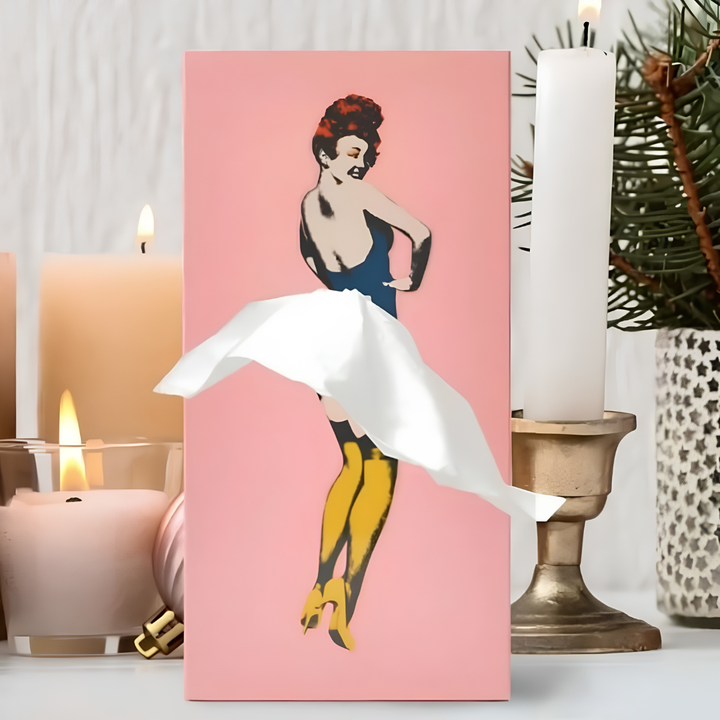 Funda para Caja de Pañuelos con Motivo de Bailarina