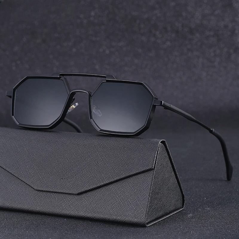 Gafas de Sol Octagonales para Hombre con Doble Puente