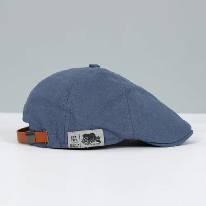 Gorra Plana para Hombre con Diseño de Paneles Estilo Newsboy