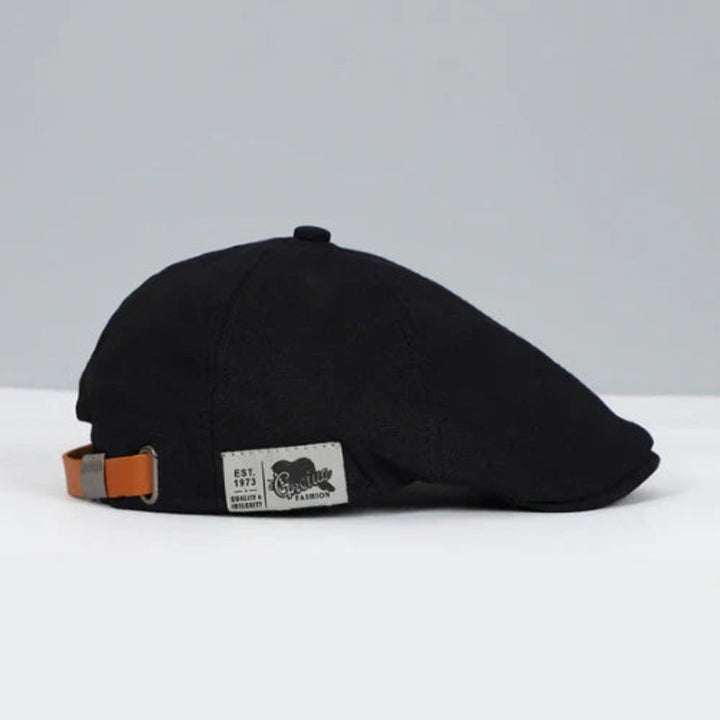 Gorra Plana para Hombre con Diseño de Paneles Estilo Newsboy