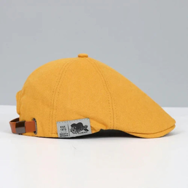 Gorra Plana para Hombre con Diseño de Paneles Estilo Newsboy