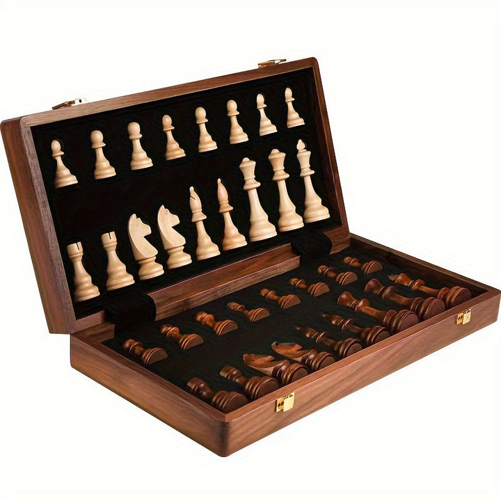 Juego de Ajedrez Plegable con Tablero y Almacenamiento