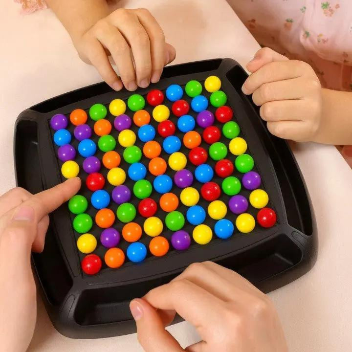 Juego de Mesa de Emparejar Bolas de Colores Arcoíris