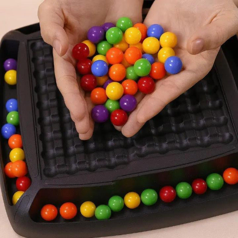 Juego de Mesa de Emparejar Bolas de Colores Arcoíris