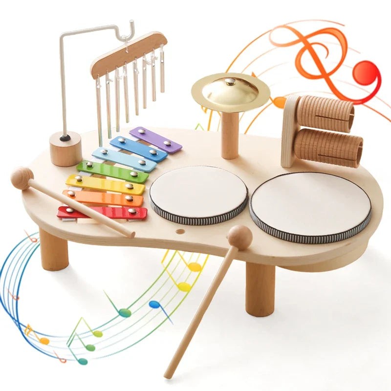 Juego de instrumentos musicales para niños - Estación de música con percusión