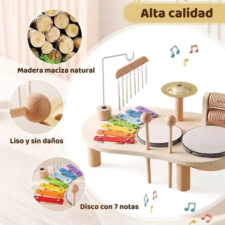 Juego de instrumentos musicales para niños - Estación de música con percusión