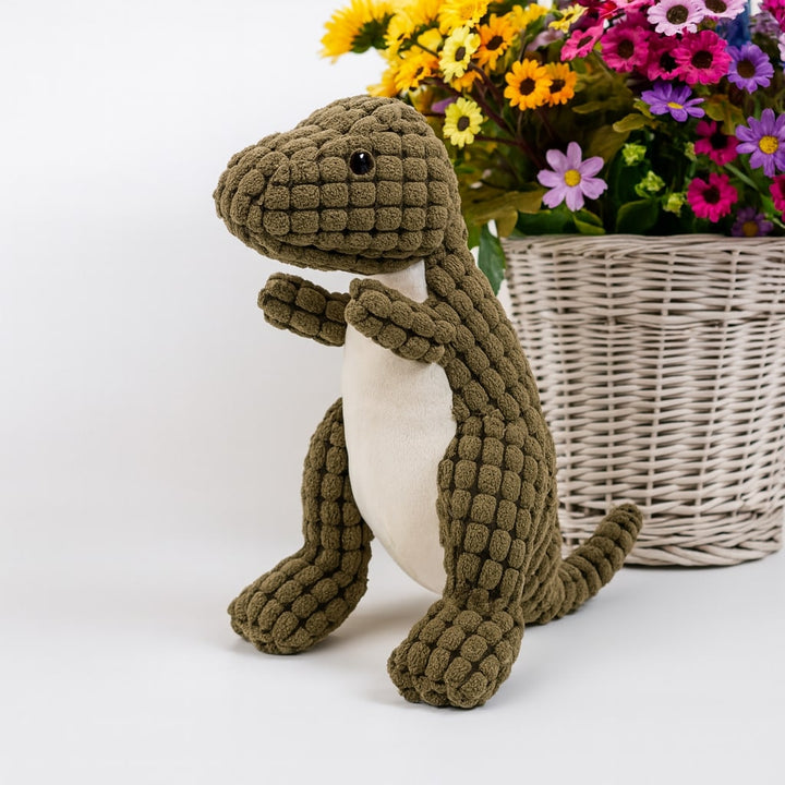 Juguete de Peluche para Perro con Forma de Dinosaurio y Chirrido