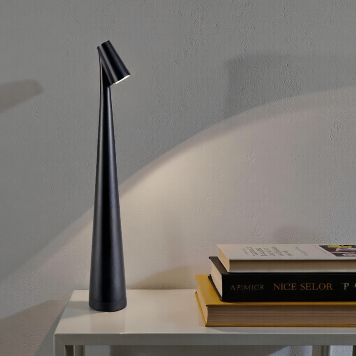Lámpara de Mesa Inalámbrica Recargable con Diseño Cónico
