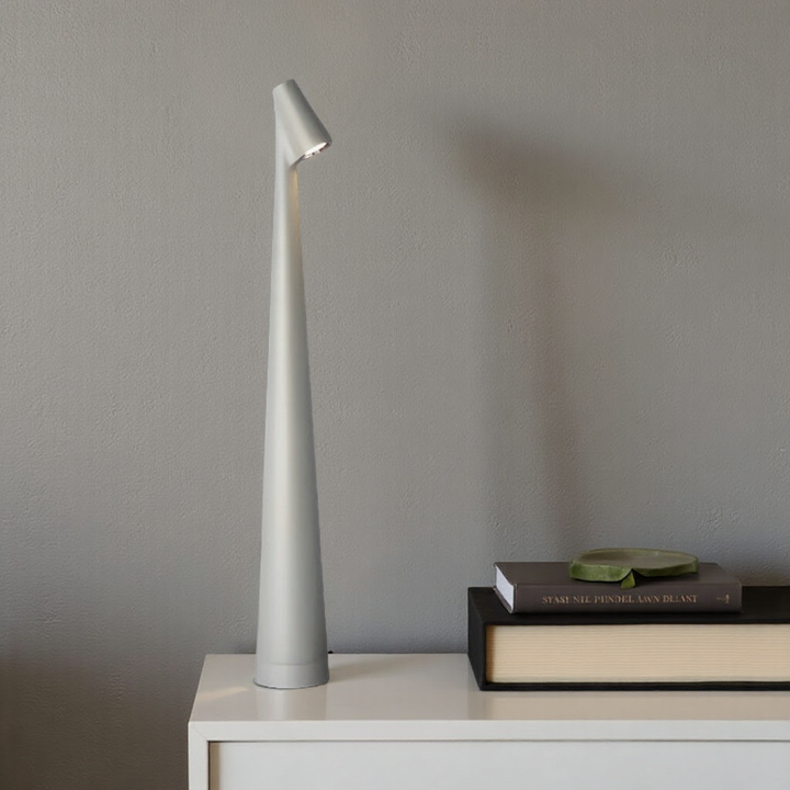 Lámpara de Mesa Inalámbrica Recargable con Diseño Cónico