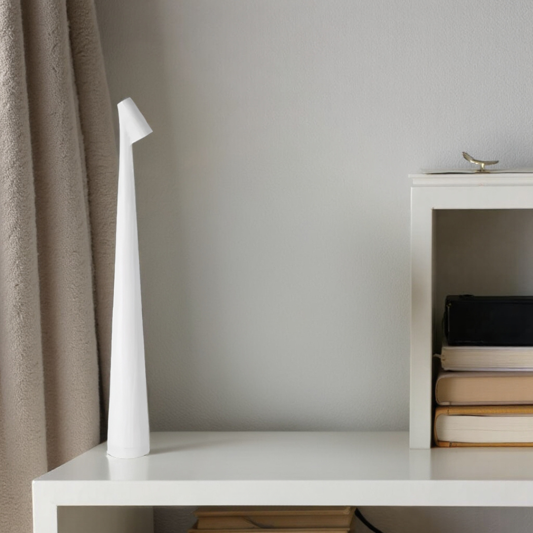 Lámpara de Mesa Inalámbrica Recargable con Diseño Cónico