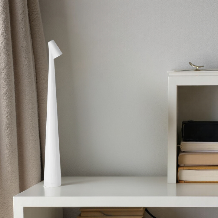 Lámpara de Mesa Inalámbrica Recargable con Diseño Cónico