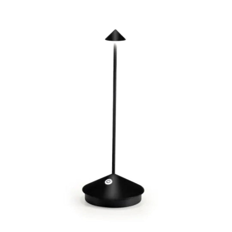 Lámpara de Mesa LED Inalámbrica con Varilla Delgada y Pantalla Cónica