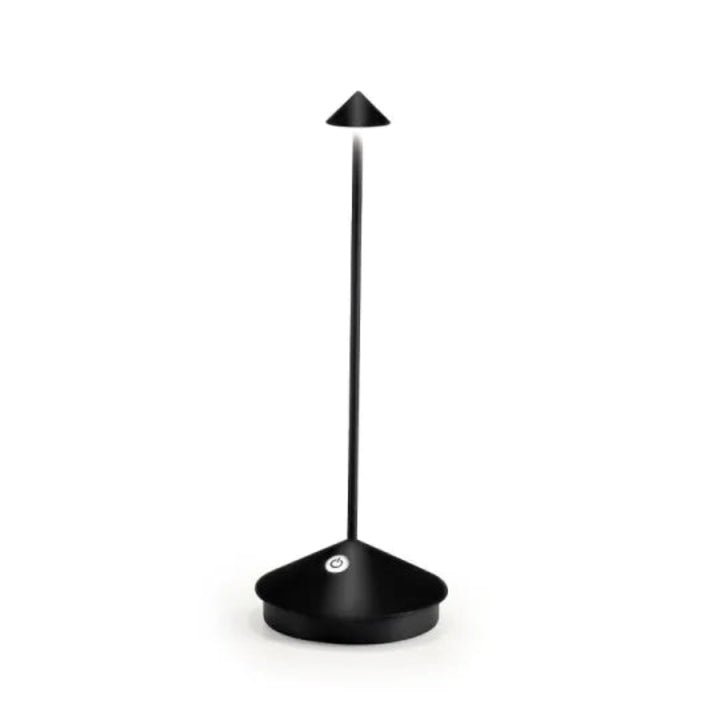 Lámpara de Mesa LED Inalámbrica con Varilla Delgada y Pantalla Cónica