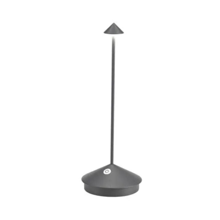 Lámpara de Mesa LED Inalámbrica con Varilla Delgada y Pantalla Cónica
