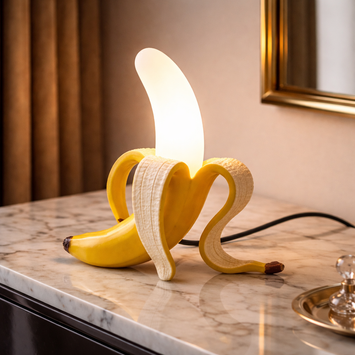 Lámpara de Mesa con Forma de Banana Pelada