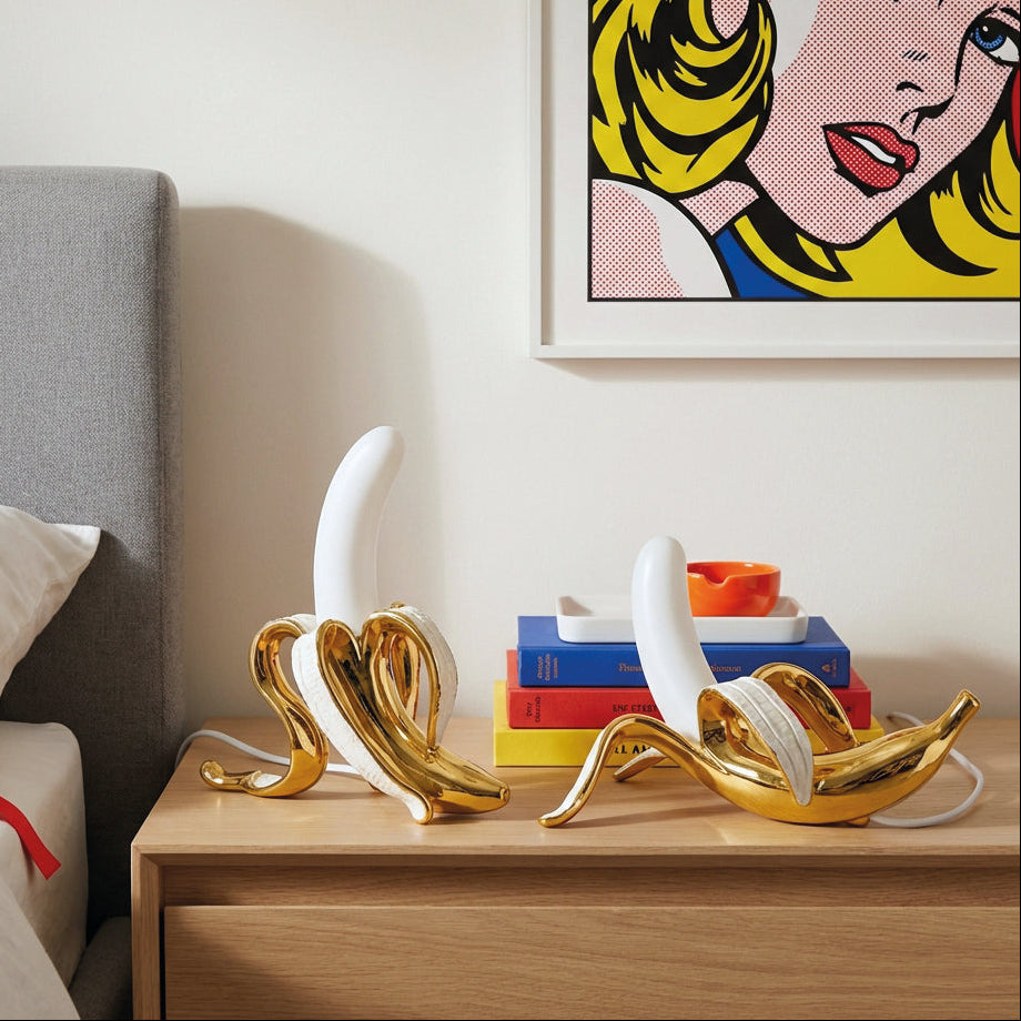 Lámpara de Mesa con Forma de Banana Pelada