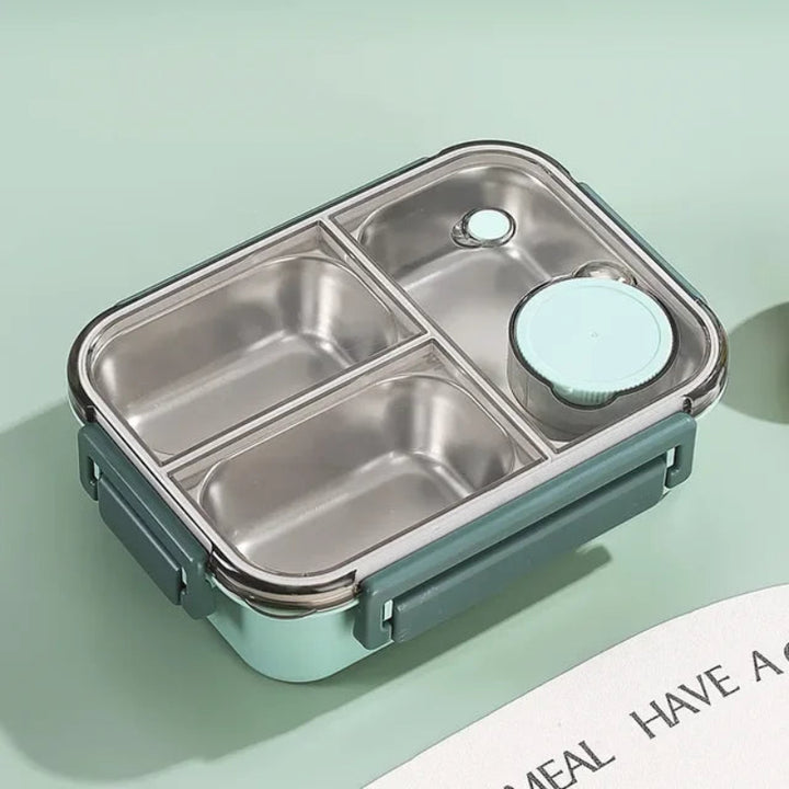 Lonchera Bento con Compartimentos y Recipiente para Salsa