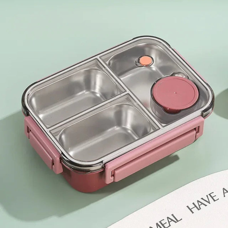 Lonchera Bento con Compartimentos y Recipiente para Salsa